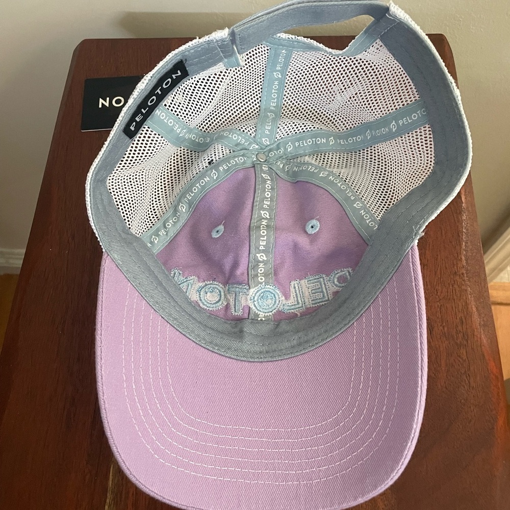 PELOTON Trucker Hat Light Purple Color Block OS NWT - Picture 5 of 6